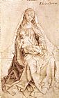 Rogier Van Der Weyden Canvas Paintings - Virgin with the Blessing Child